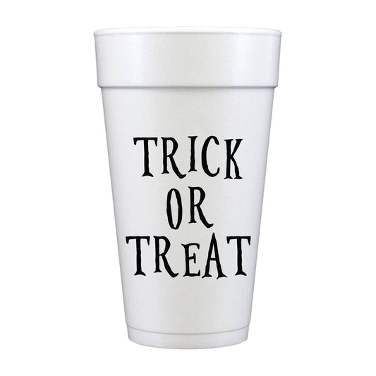 Trick Or Treat Halloween Foam Cups- Halloween