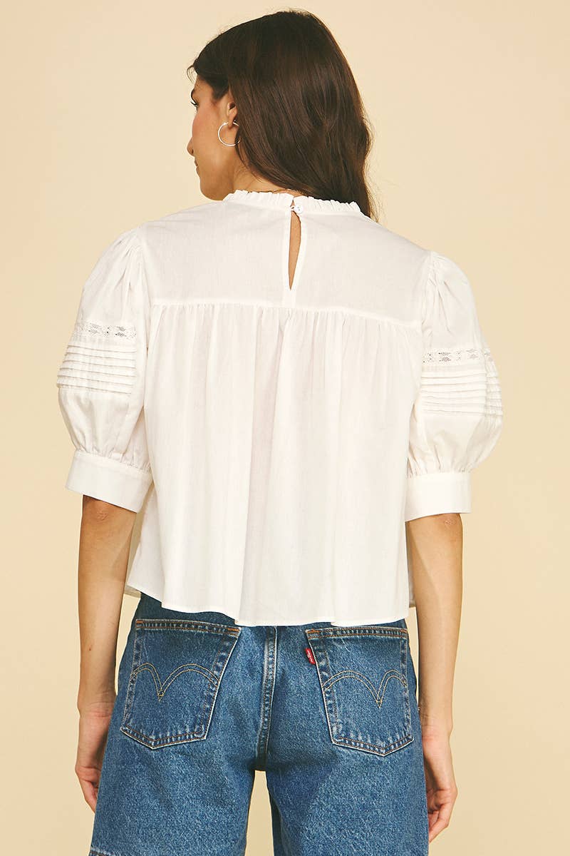 Lace Trimmed Blouse