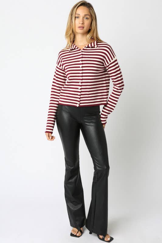 Elina Stripe Knit Top