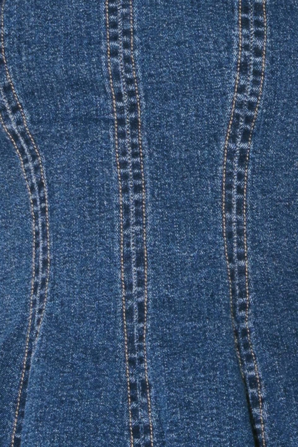 Strapless Denim Top