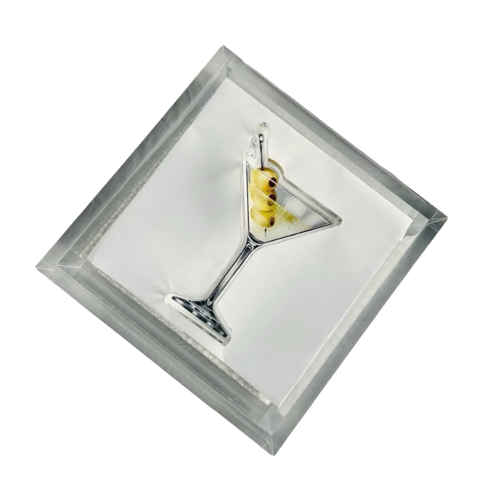 Acrylic Napkin Weight Martini