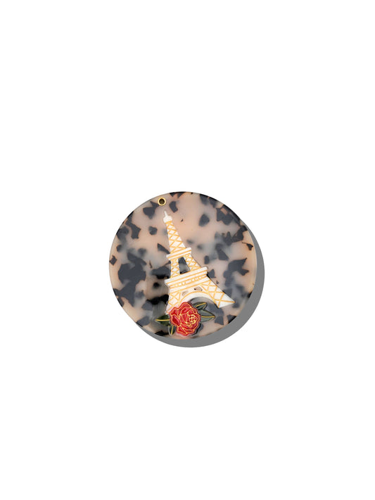 Hand-painted Eiffel Tower Compact Mirror