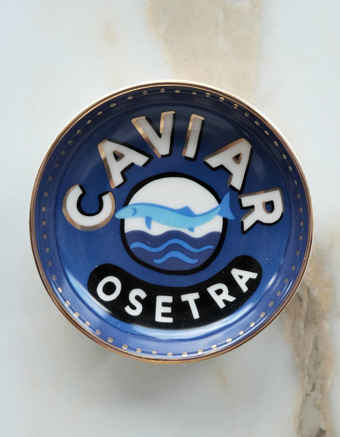 Caviar Porcelain Trinket Dish