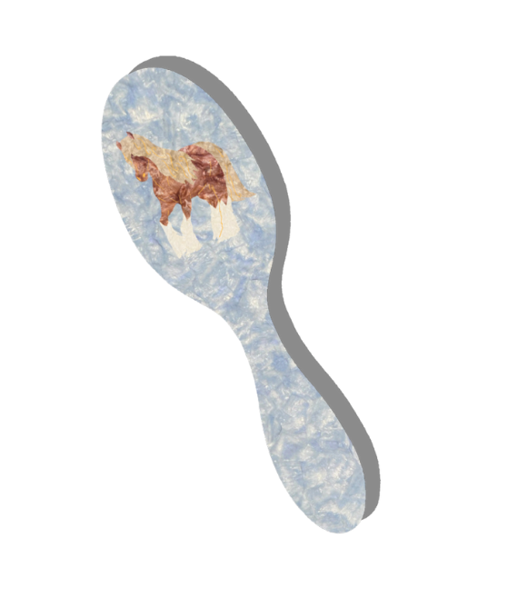 Hand-painted Horse Amazing Hair Day Brush | Eco-Friendly