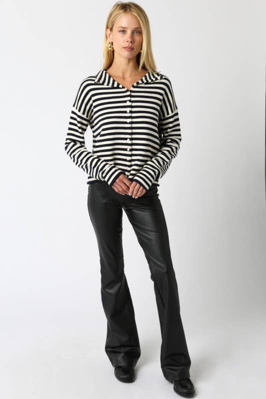 Elina Stripe Knit Top