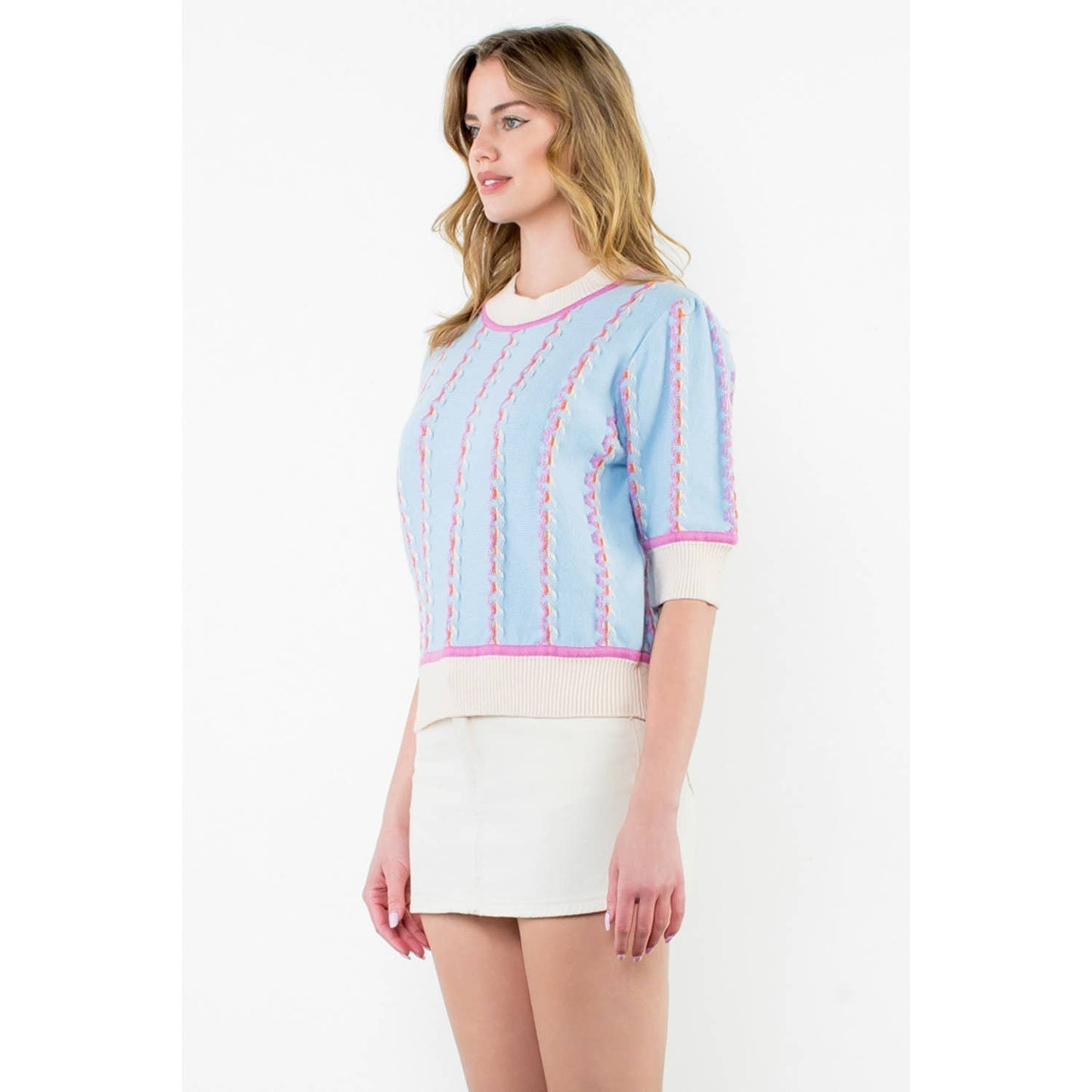 Short Sleeve Knit Top