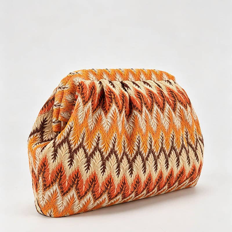 Striped Clutch