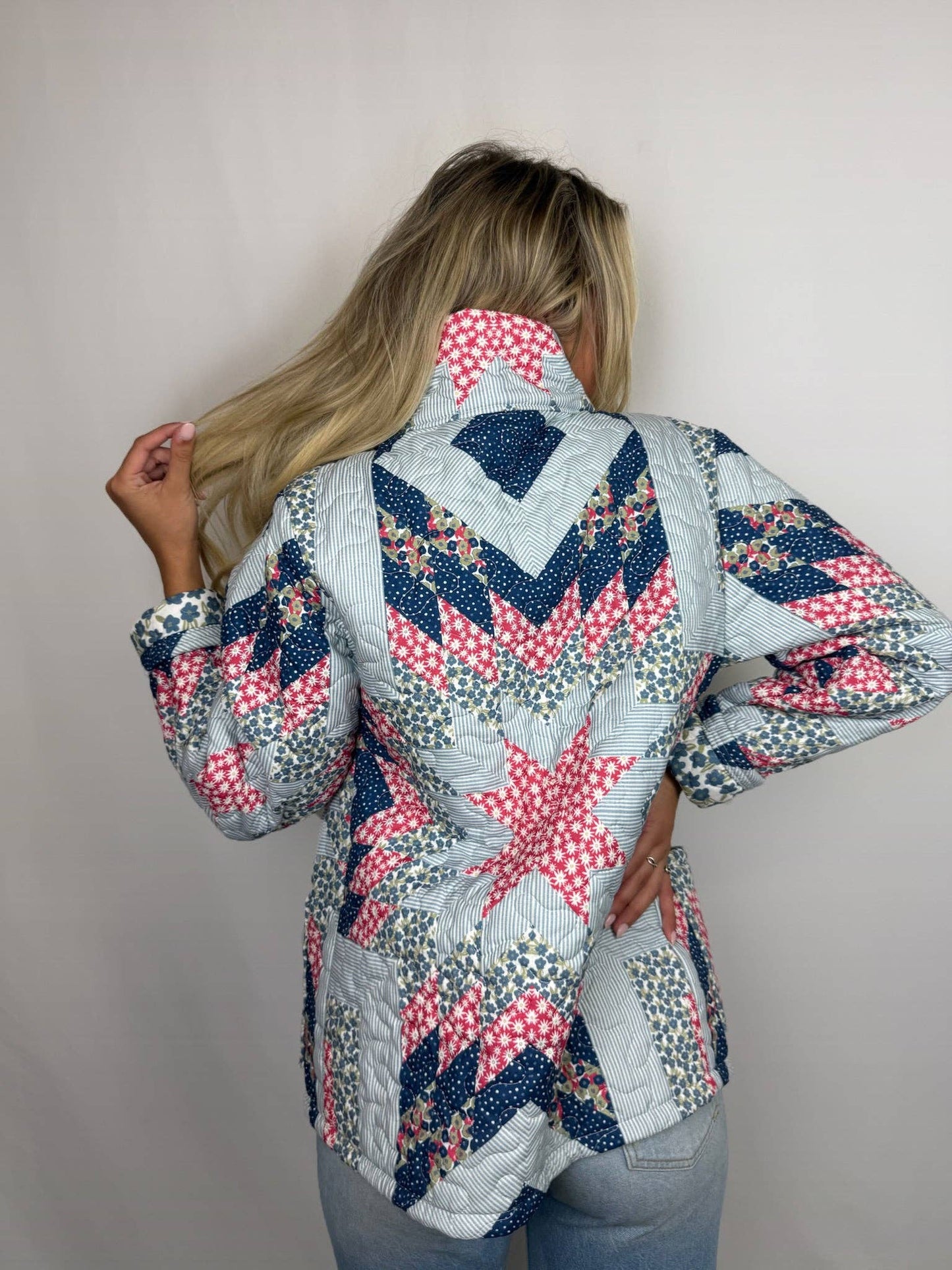 Adeline Patchwork Americana Quilted Jacket