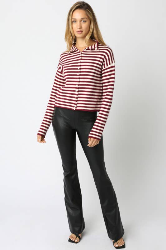 Elina Stripe Knit Top