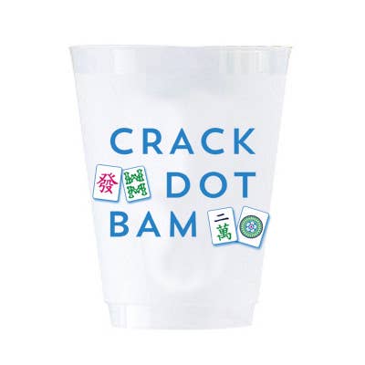In Stock Mahjong Crack Dot Bam Shatterproof Cups