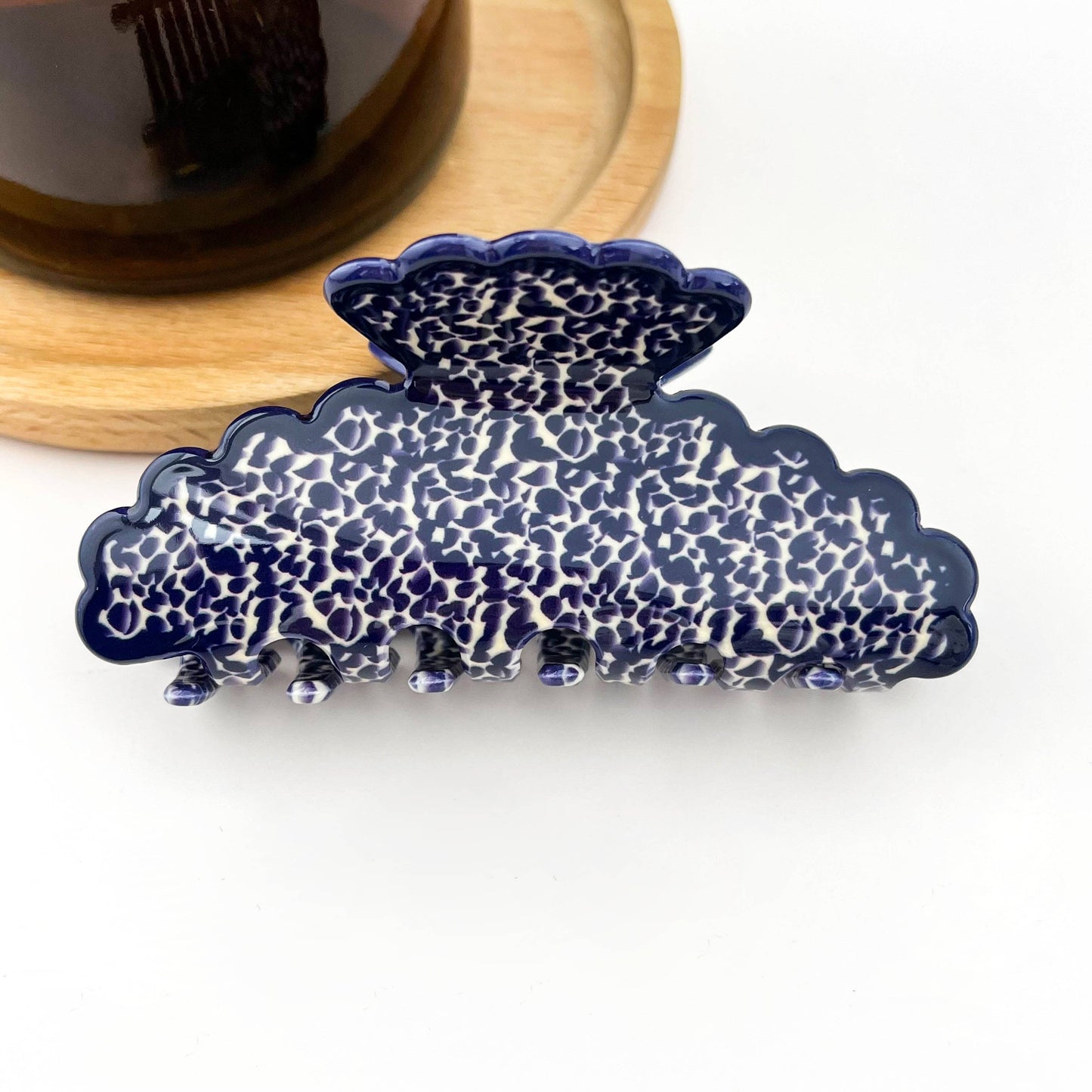 Wavy Marble Hair Clip
