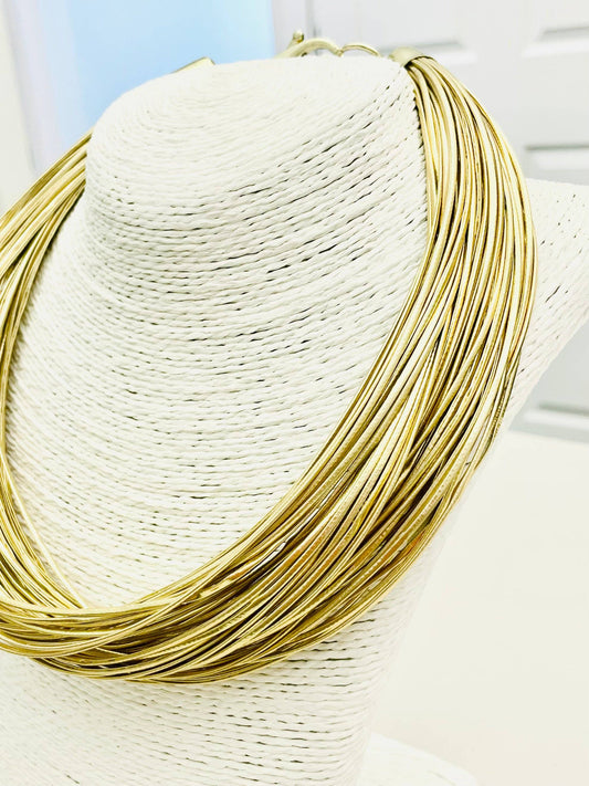 Leatherette Strand Necklace