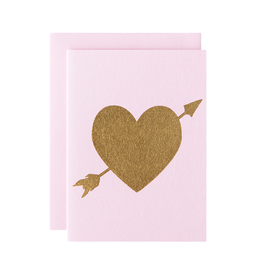 Light Pink Cupid's Heart Card