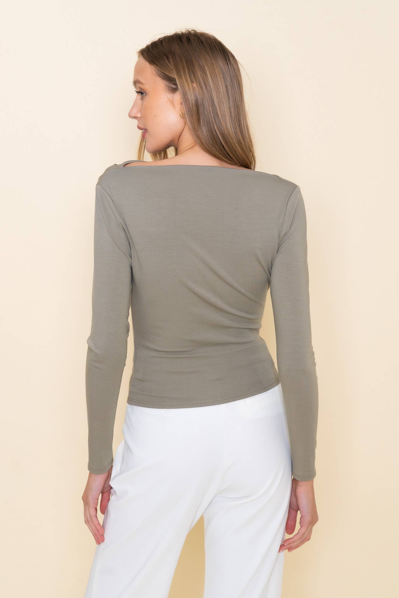 Boatneck Stretchy Top