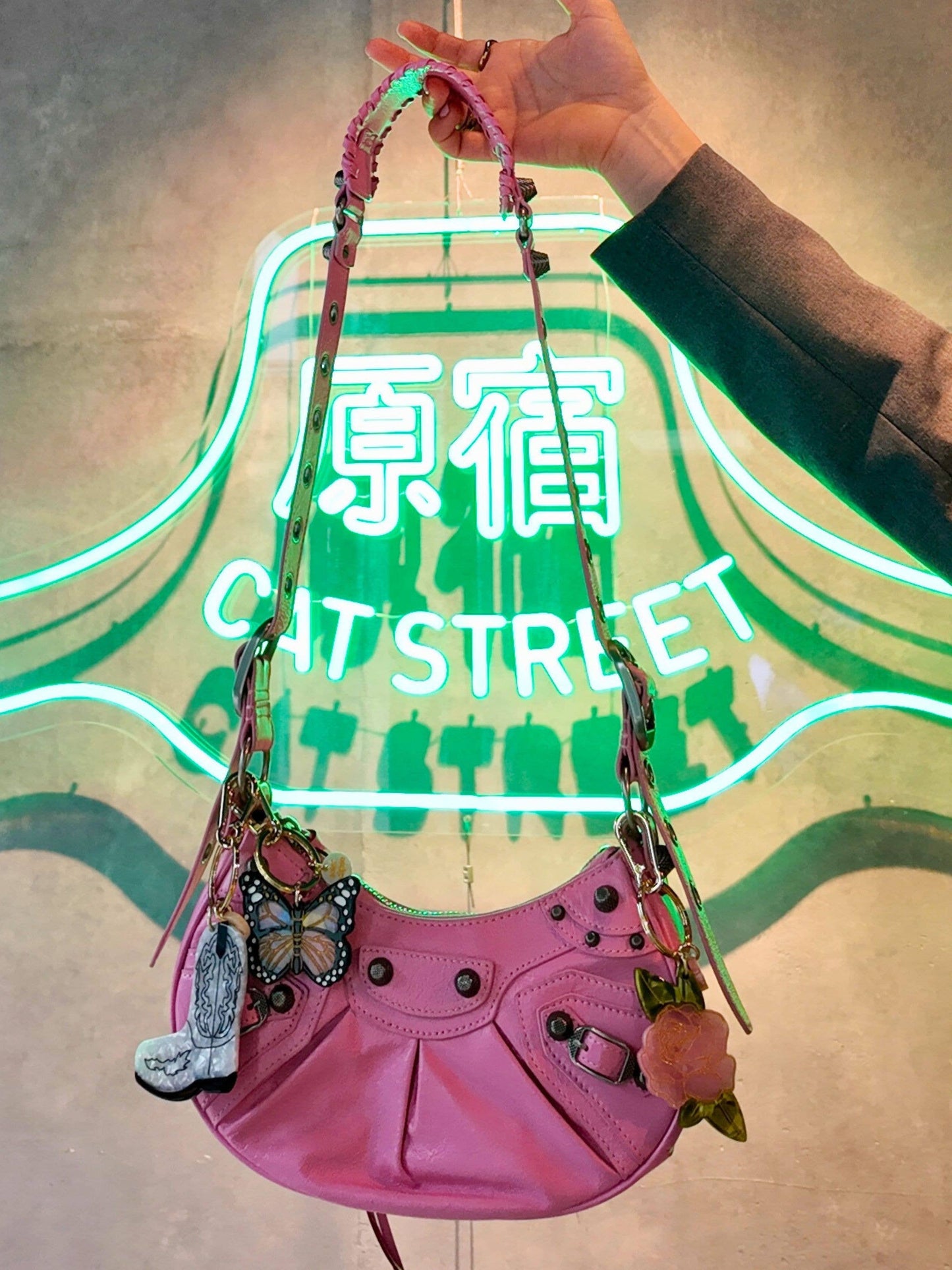 Hand-painted Cowboy Boot Bag Charm + Keychain | Eco-Friendly