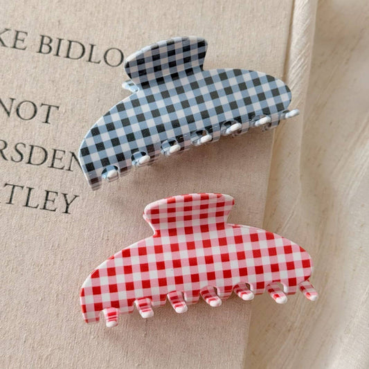 Gingham Hair Clip