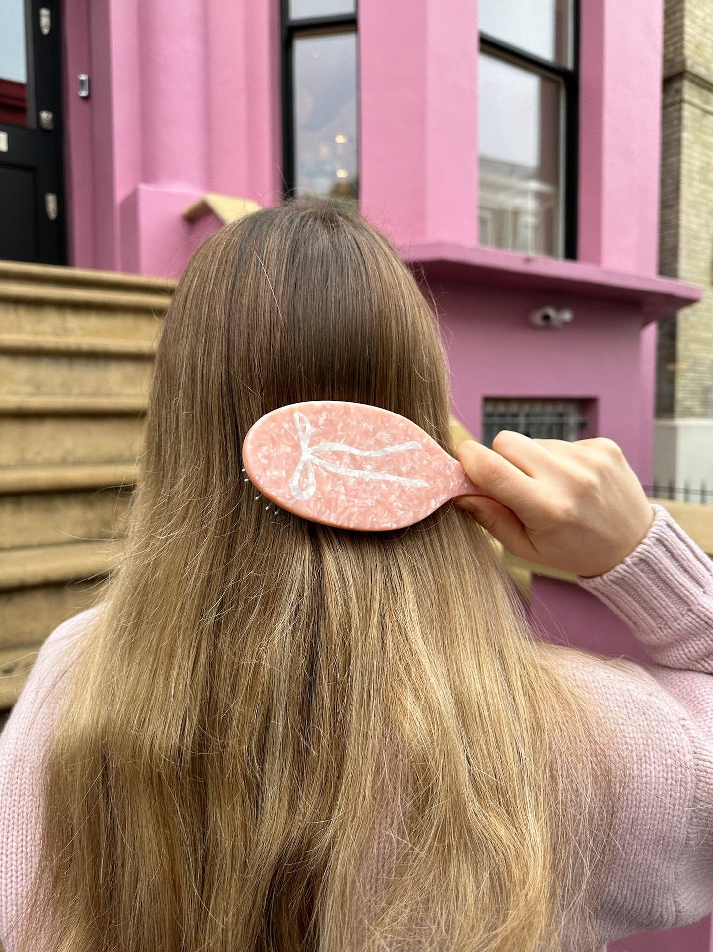 Hand-painted Ballet Bow Amazing Hair Day Brush | Eco-Friendly