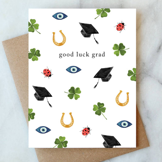 Lucky Graduation Greeting Card | Graduation Congrats Card