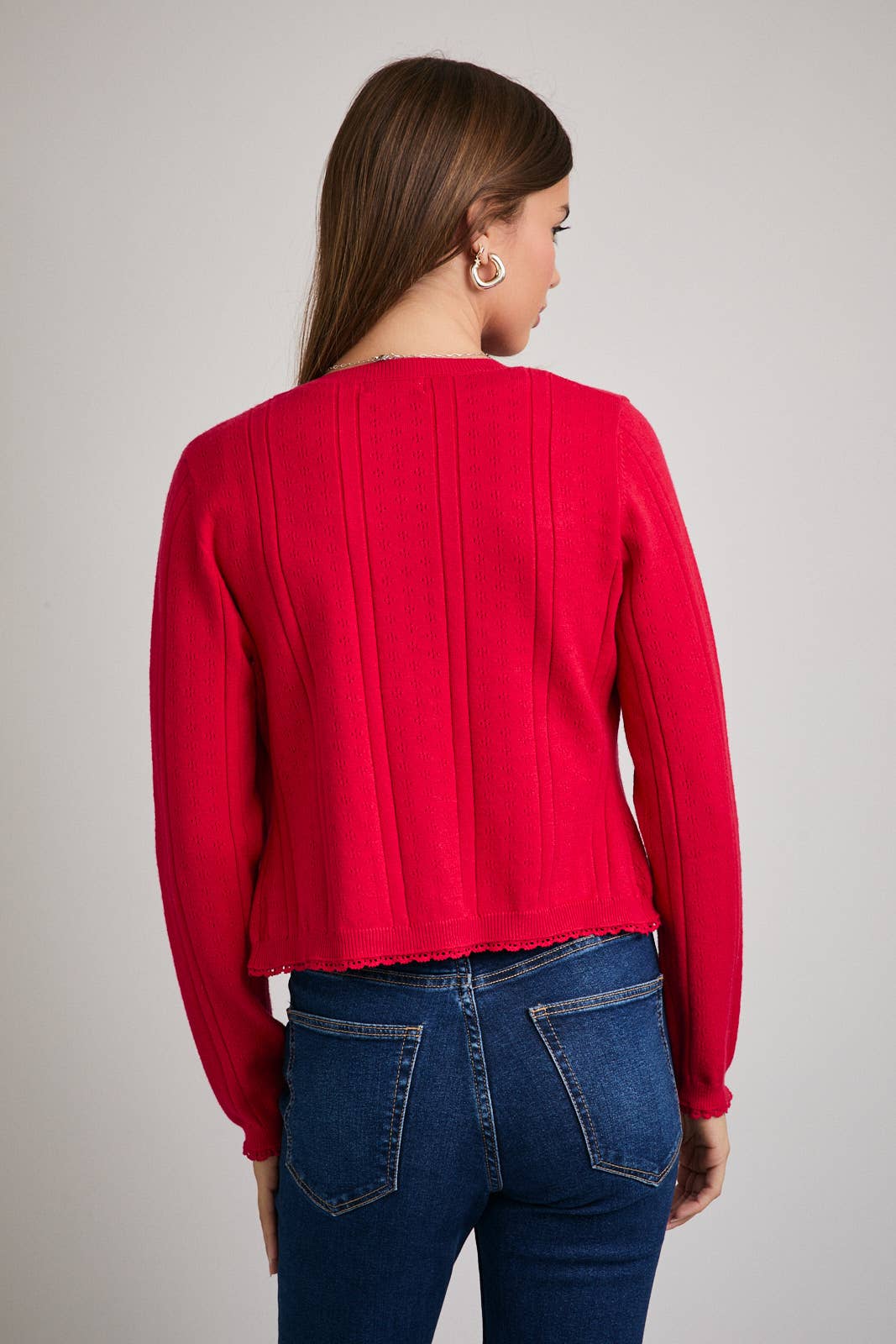 Pointelle Cardigan