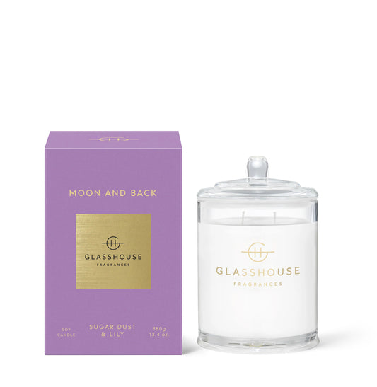 GlassHouse Moon and Back Soy Candle