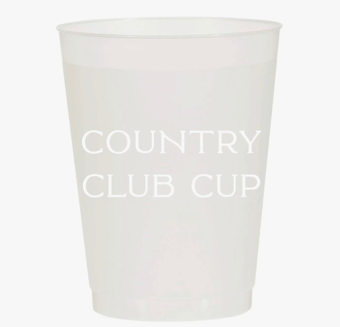 Country Club Cup Frosted Cups