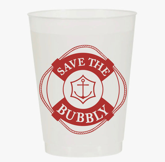 Save the Bubbly Frosted Cups