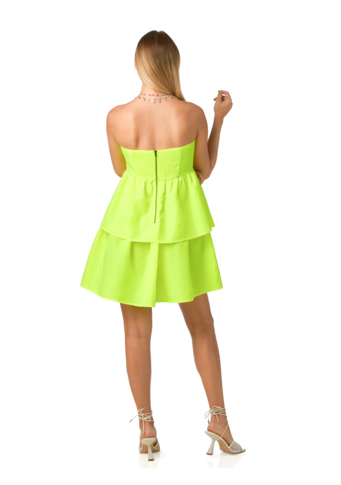 Electric Lime Dabney Dress