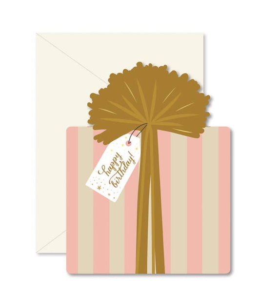 Birthday Gift Die-Cut Folded Greeting Card
