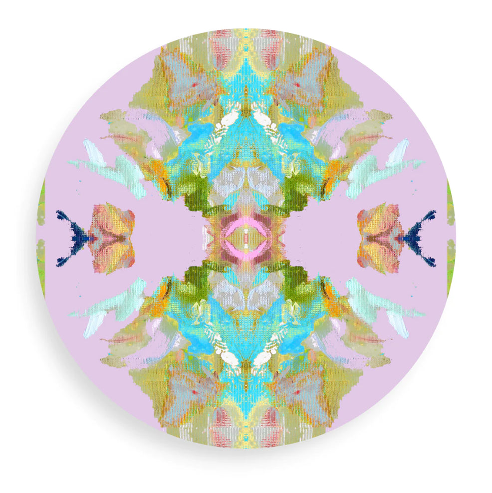 Laura Park Stained Glass Lavender Coasters