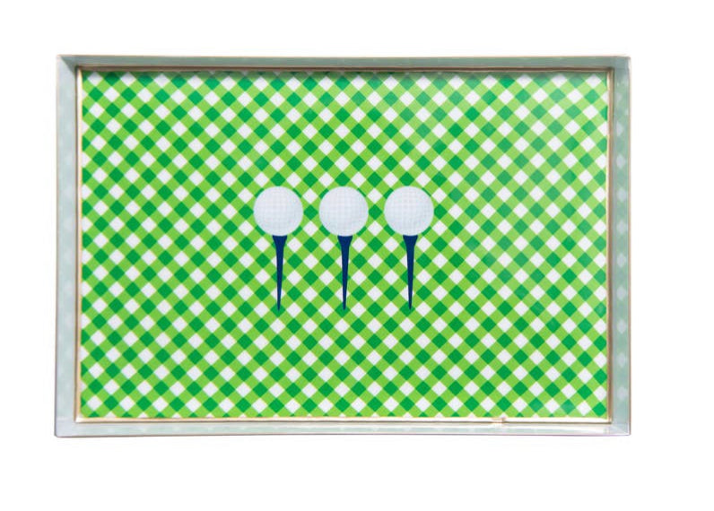 Tee Time Enameled Oliver Tray