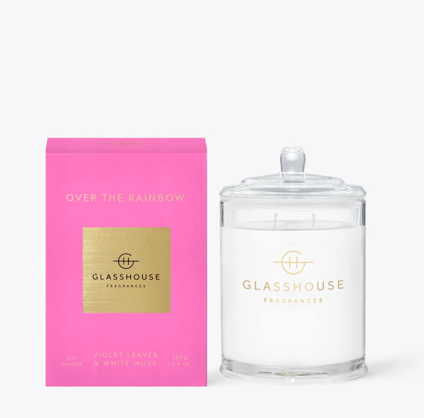 GlassHouse Over the Rainbow Candle