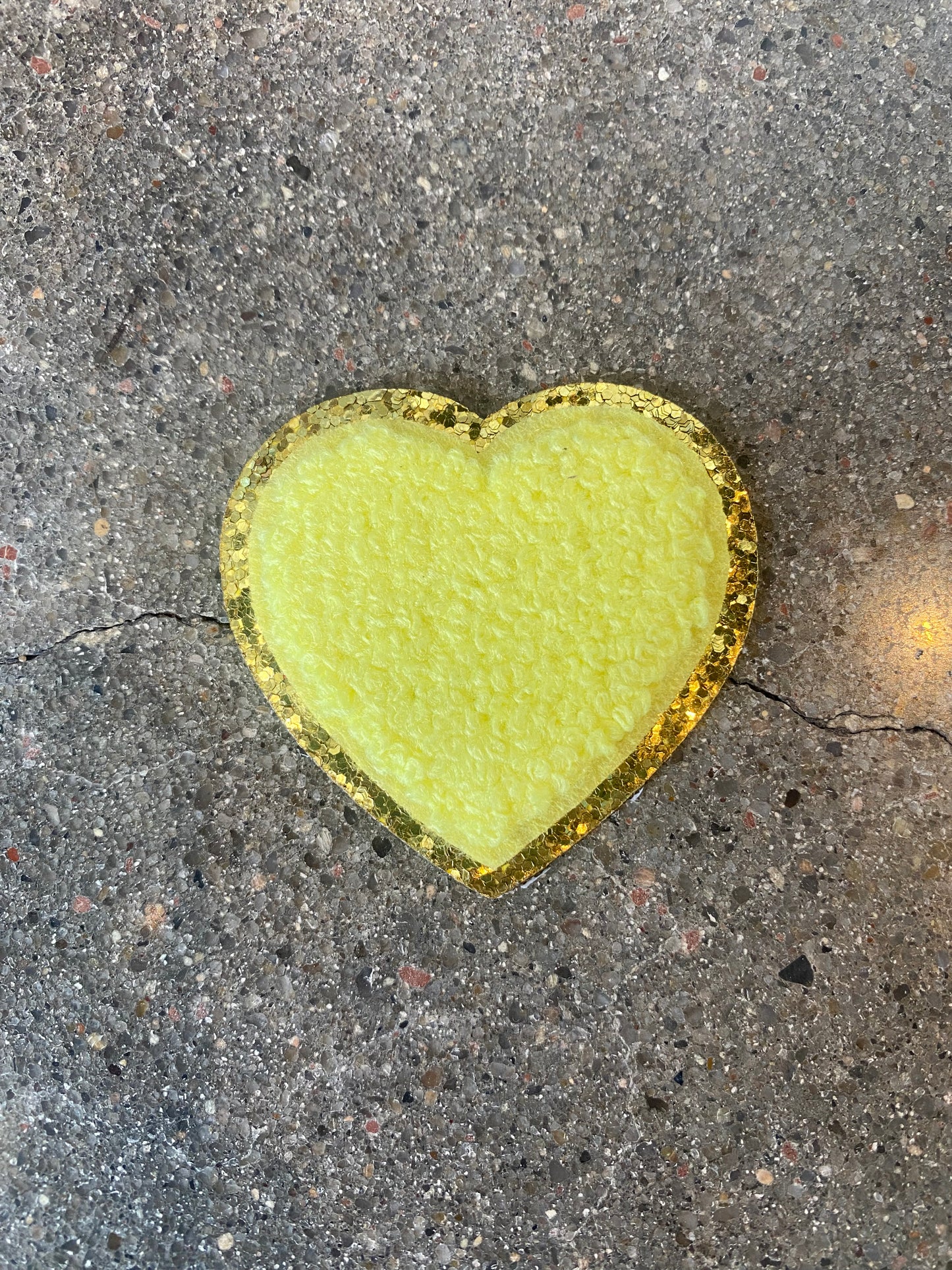 Small Yellow Heart Patch