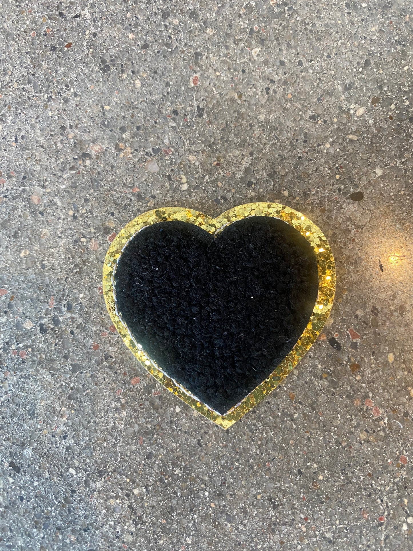 Small Black Heart Patch
