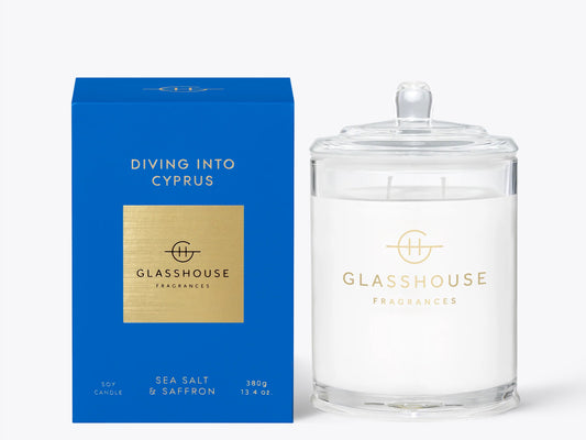 GlassHouse Diving Into Cypress Soy Candle